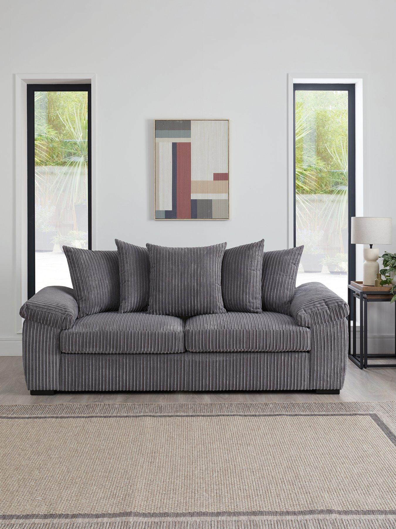 The Very Collection Amalfi 3 Seater Scatter Back Fabric Sofa - FSC® Certified