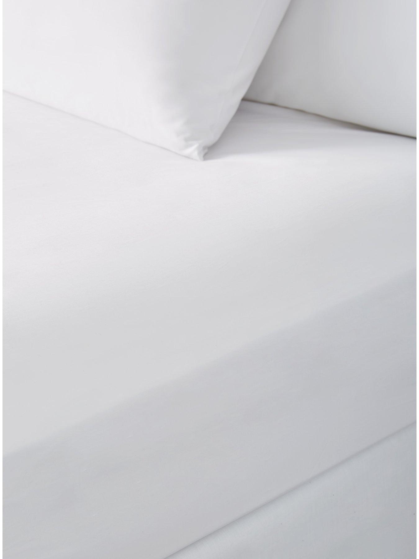 Product photograph of Hotel Collection Luxury Soft Touch 600 Thread Count 100 Cotton Sateen 32cm Deep Fitted Sheet from very.co.uk
