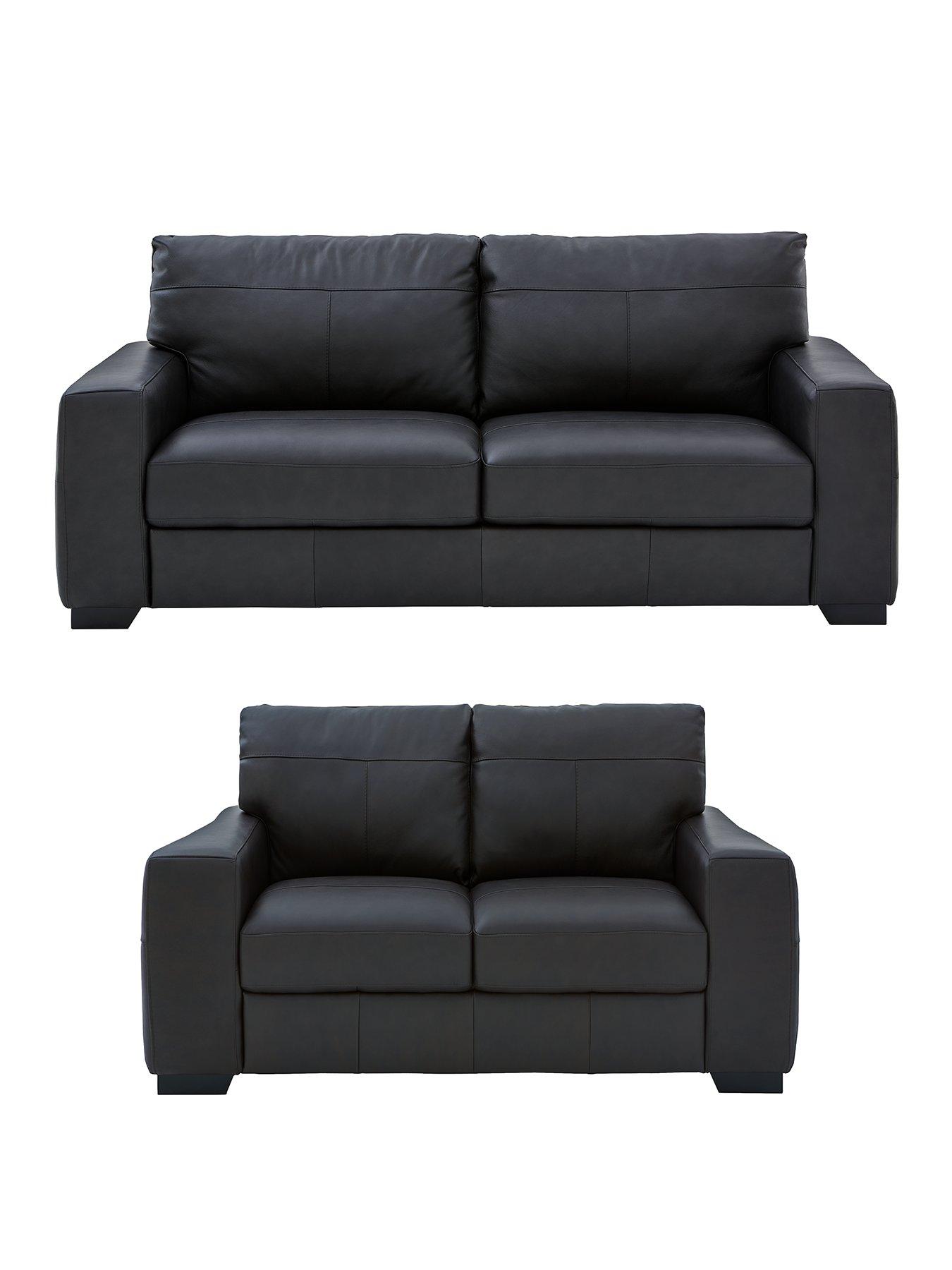 undefined Hampshire 3 Seater + 2 Seater Italian Leather Sofa Set (Buy and SAVE!) - FSC® Certified