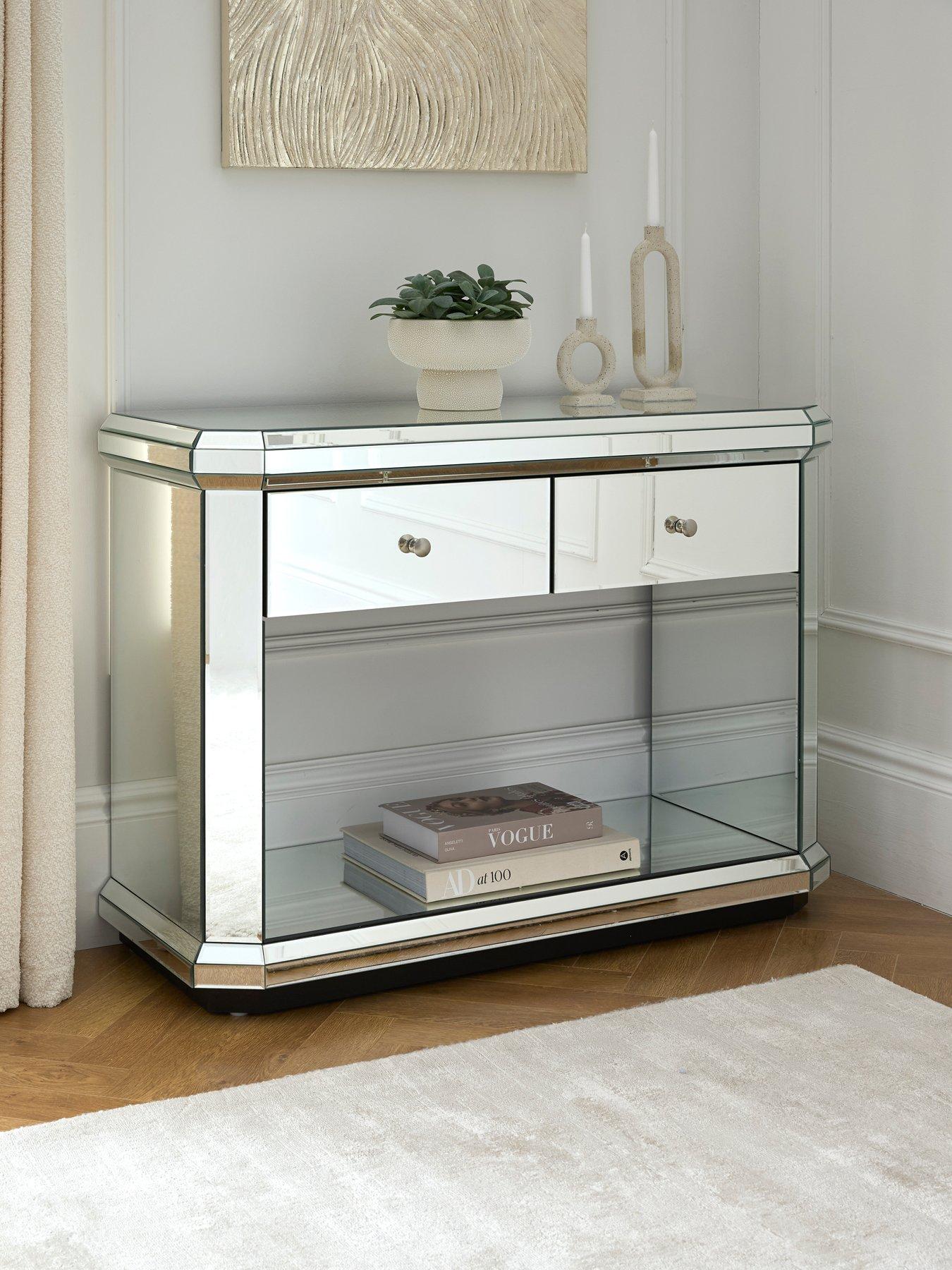 The Very Collection Plinth Ready Assembled Mirrored Console Table - FSC® Certified