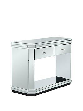 Product photograph of Very Home Plinth Ready Assembled Mirrored Console Table from very.co.uk