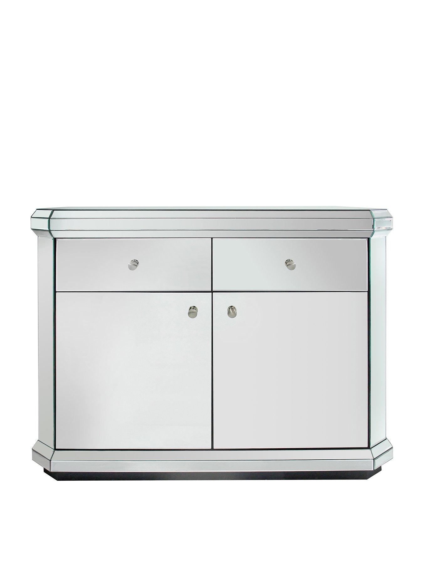 Image 2 of 6 of Very Home Plinth Mirrored Ready Assembled Compact Sideboard - FSC&reg; Certified