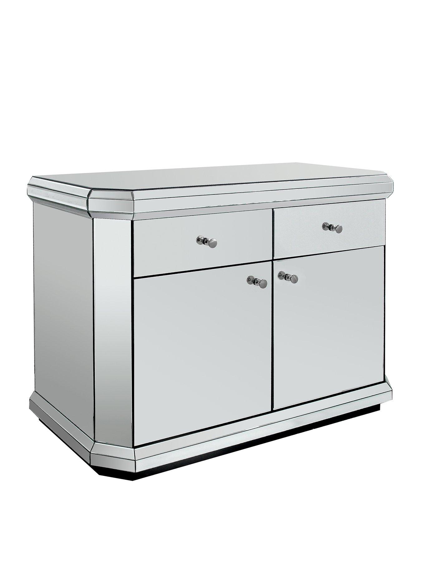 Image 3 of 6 of Very Home Plinth Mirrored Ready Assembled Compact Sideboard - FSC&reg; Certified