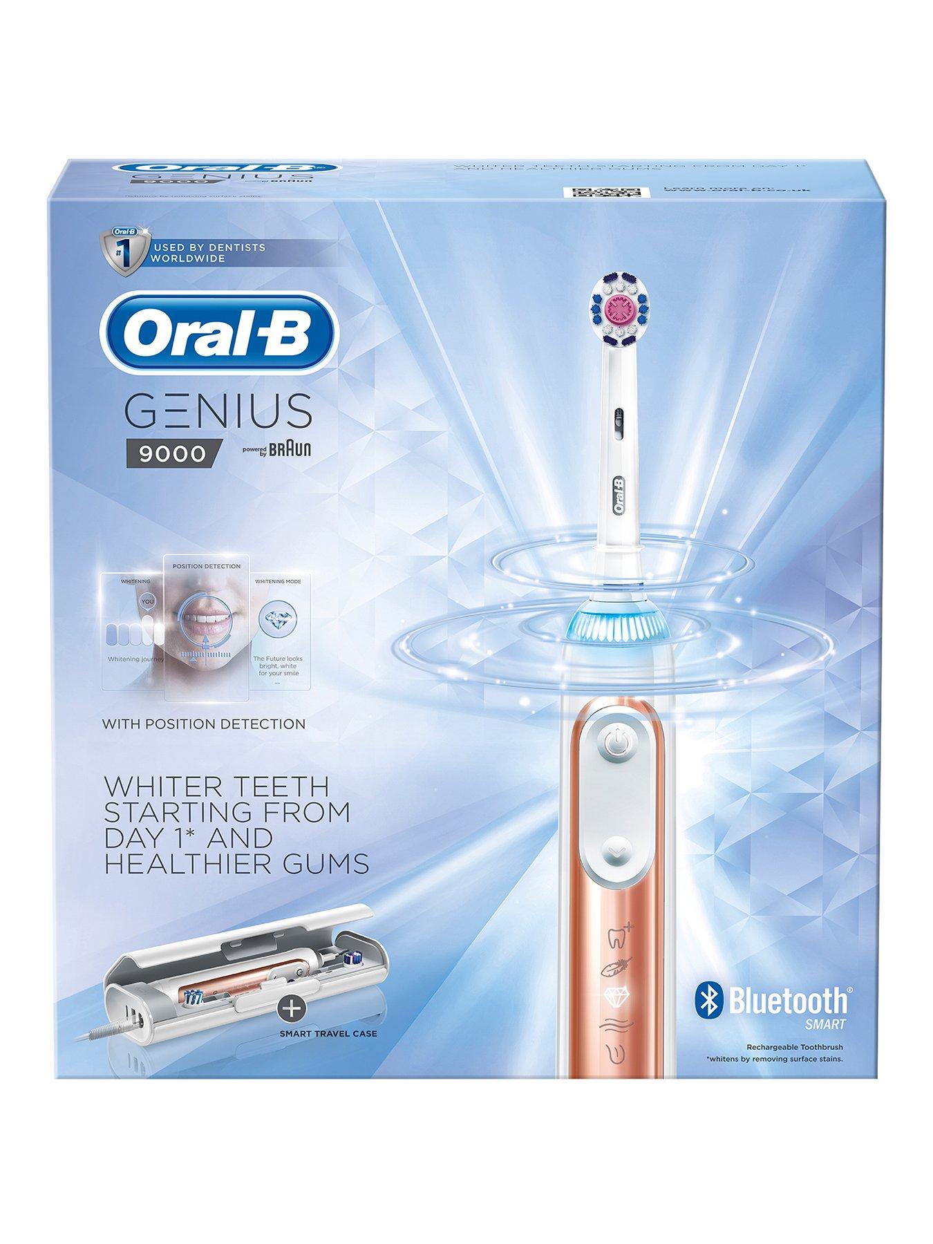 Oral B Genius 9000 Electric Toothbrush Rose Gold Very Co Uk