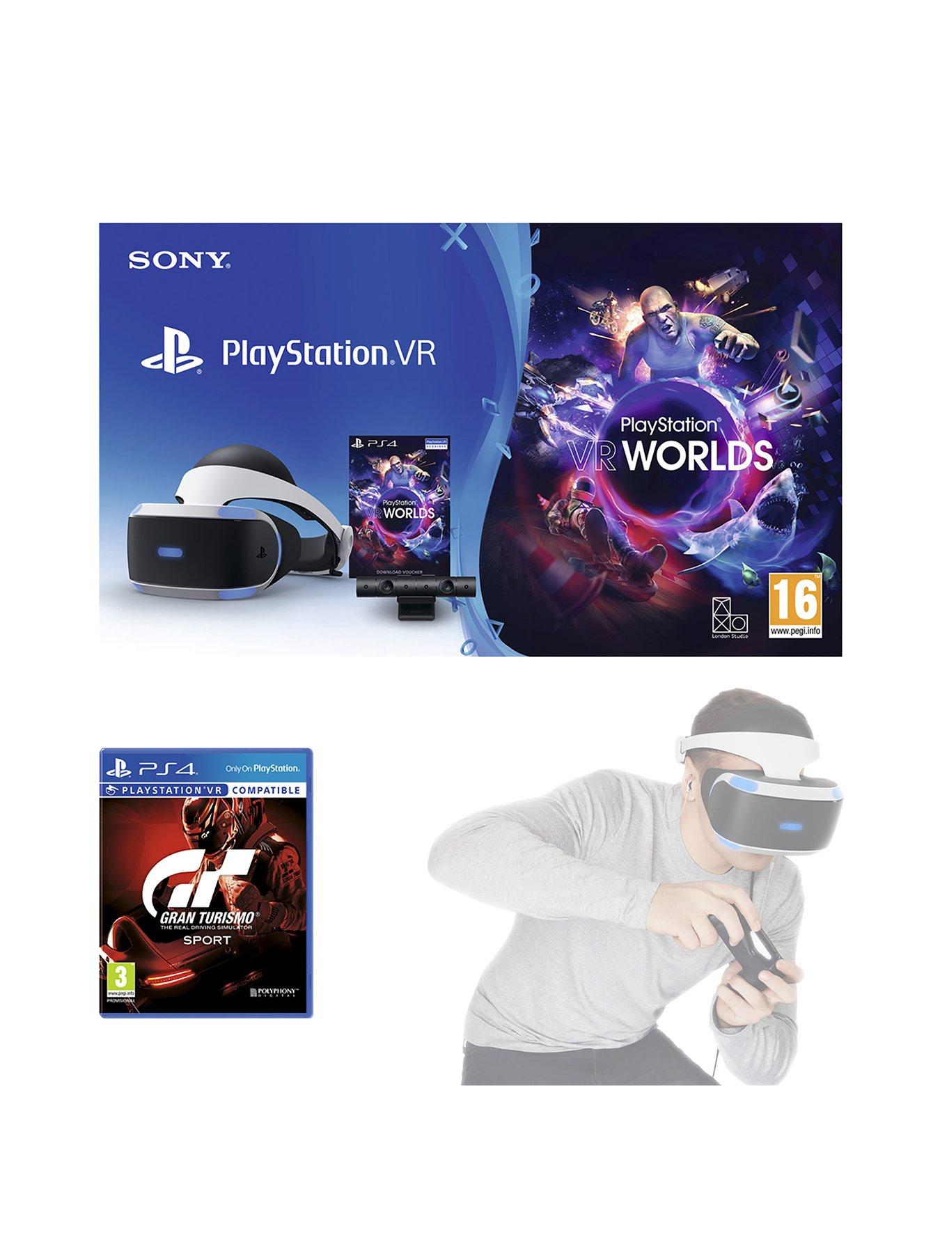Playstation Vr Vr Headset With Playstation Camera, Vr Worlds And Gran Turismo Sport  – Vr Headset + Camera + Vr Worlds + Gran Turismo Sport + The Elder Scrolls V: Skyrim
