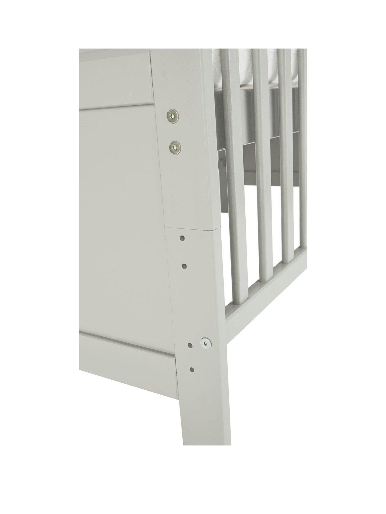 Little Acorns Cot Bed Light Grey Very.co.uk