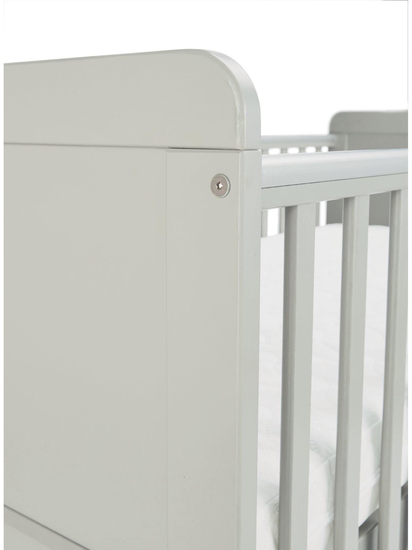 Little Acorns Cot Bed Light Grey Very.co.uk