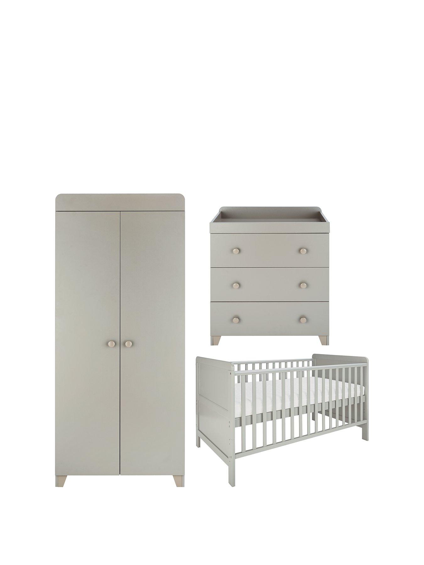 light grey nursery furniture