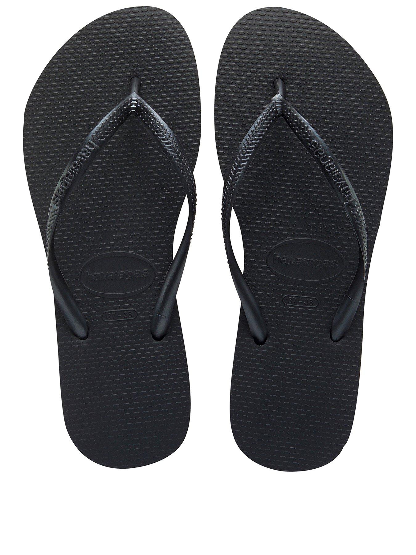 plain black havaianas