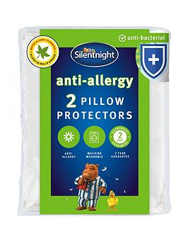 Product photograph of Silentnight Anti Allergy Anti Bacterial Pillow Protectors Pair from very.co.uk
