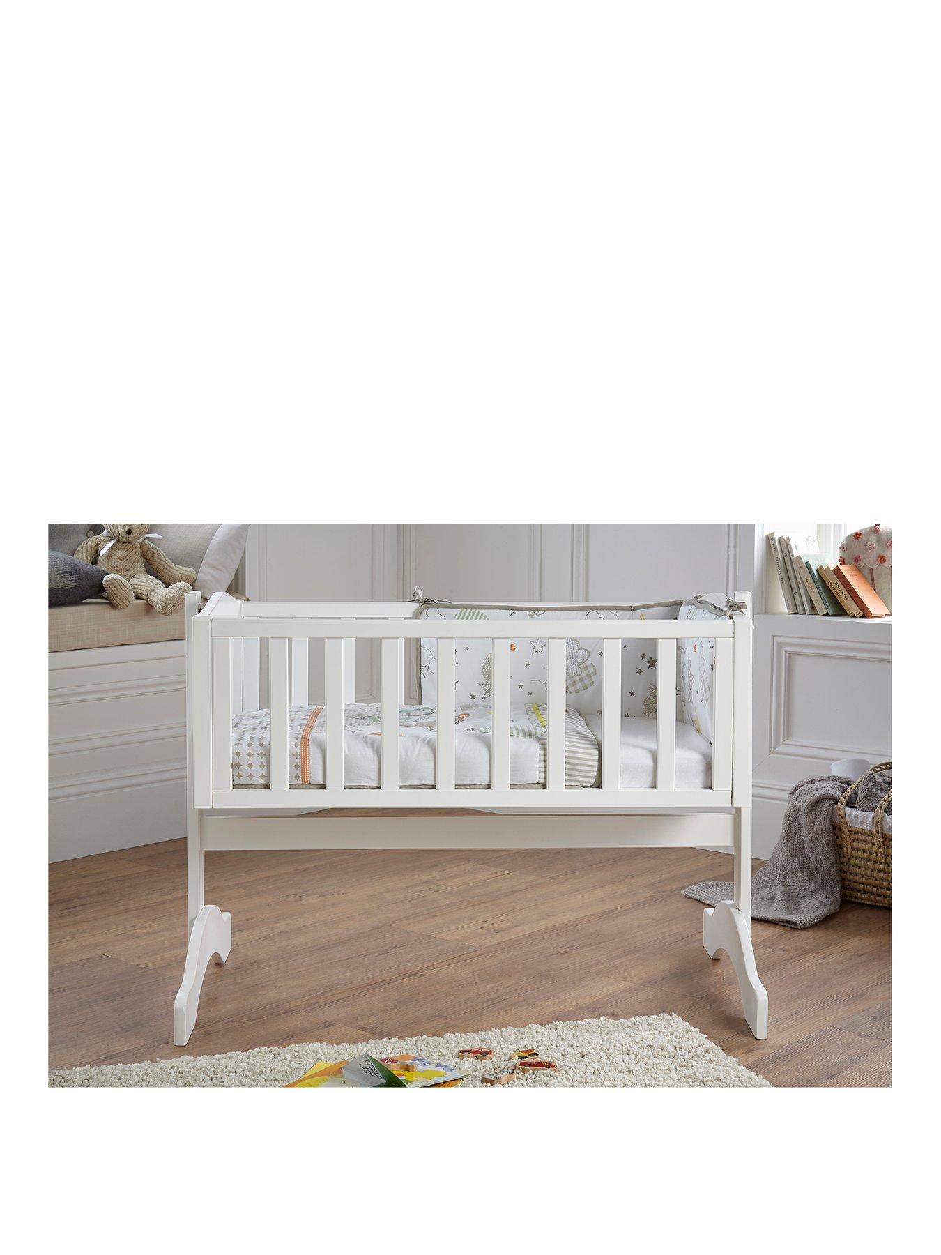 Crib//Cradle Clair de Lune Dimple 2 Piece Quilt /& Bumper Bedding Set