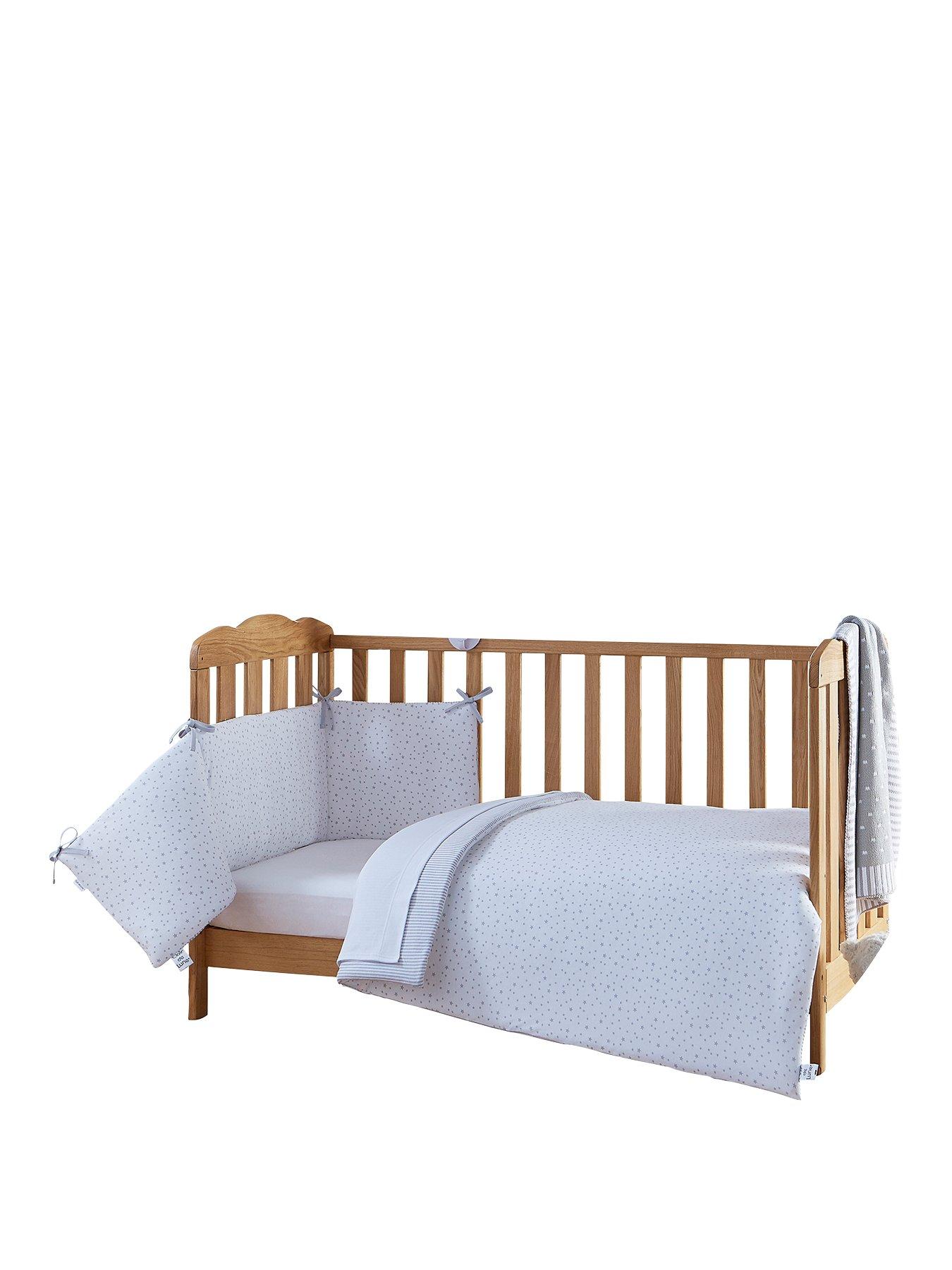 grey cot bed set