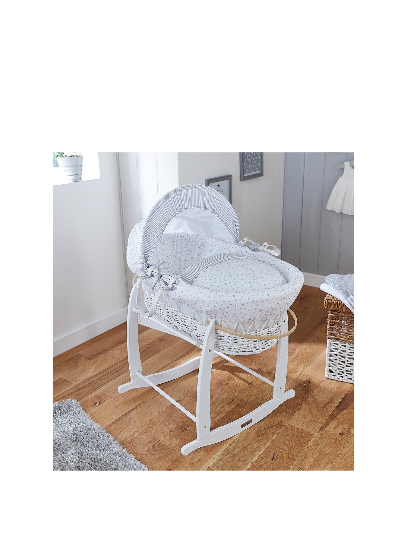 clair de lune wicker moses basket bedding