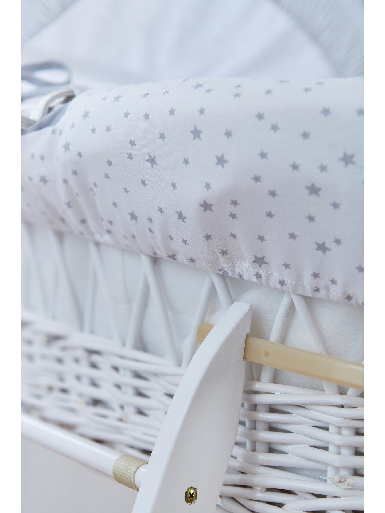 clair de lune stars and stripes moses basket