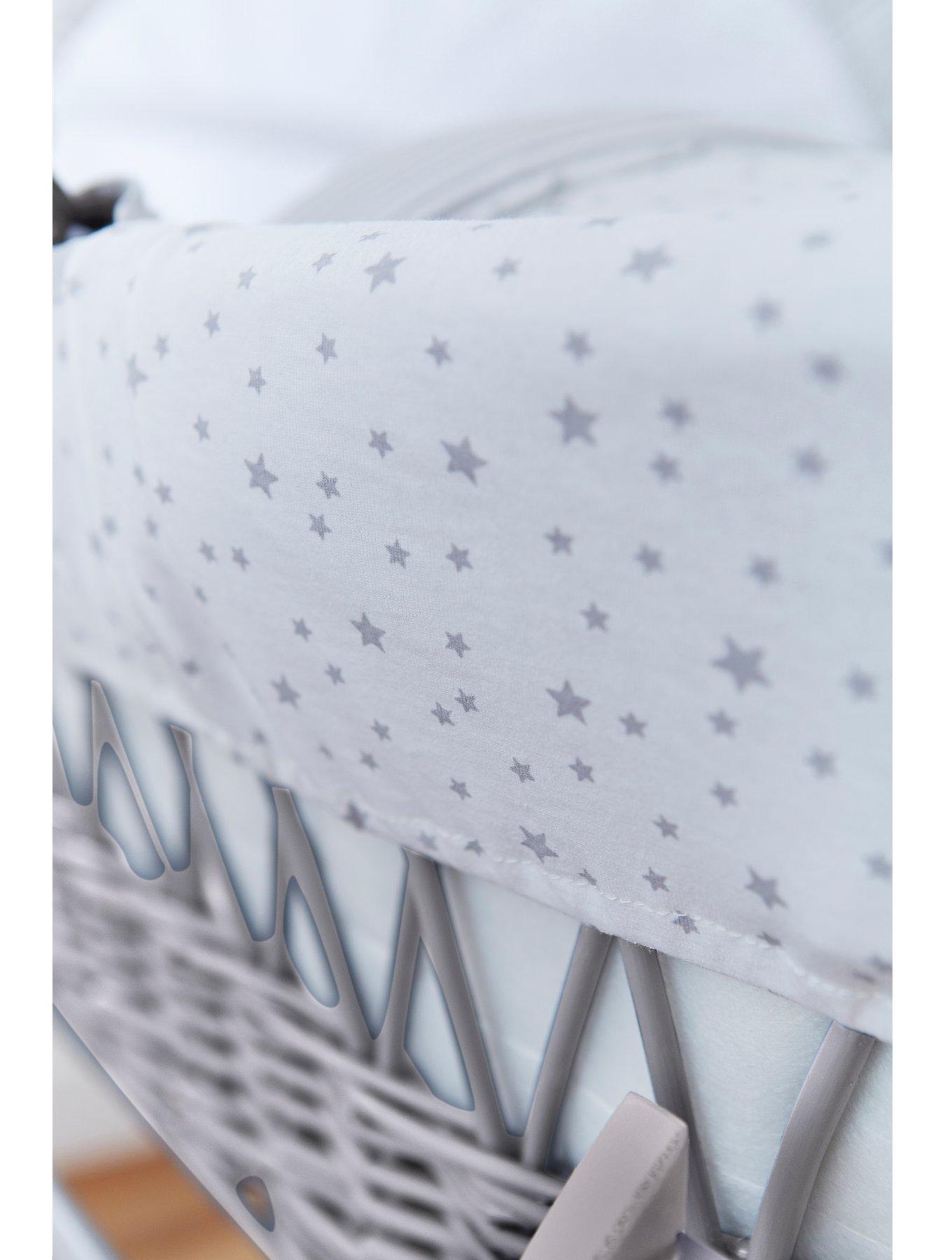 clair de lune stars and stripes moses basket