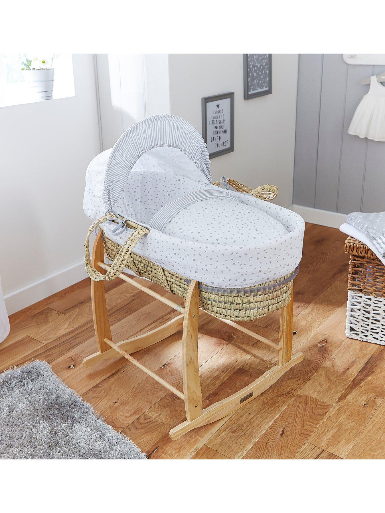 Clair De Lune Stars Stripes Palm Moses Basket Very Co Uk