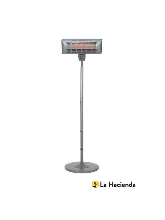 front image of la-hacienda-standing-quartz-patio-heater-2000w