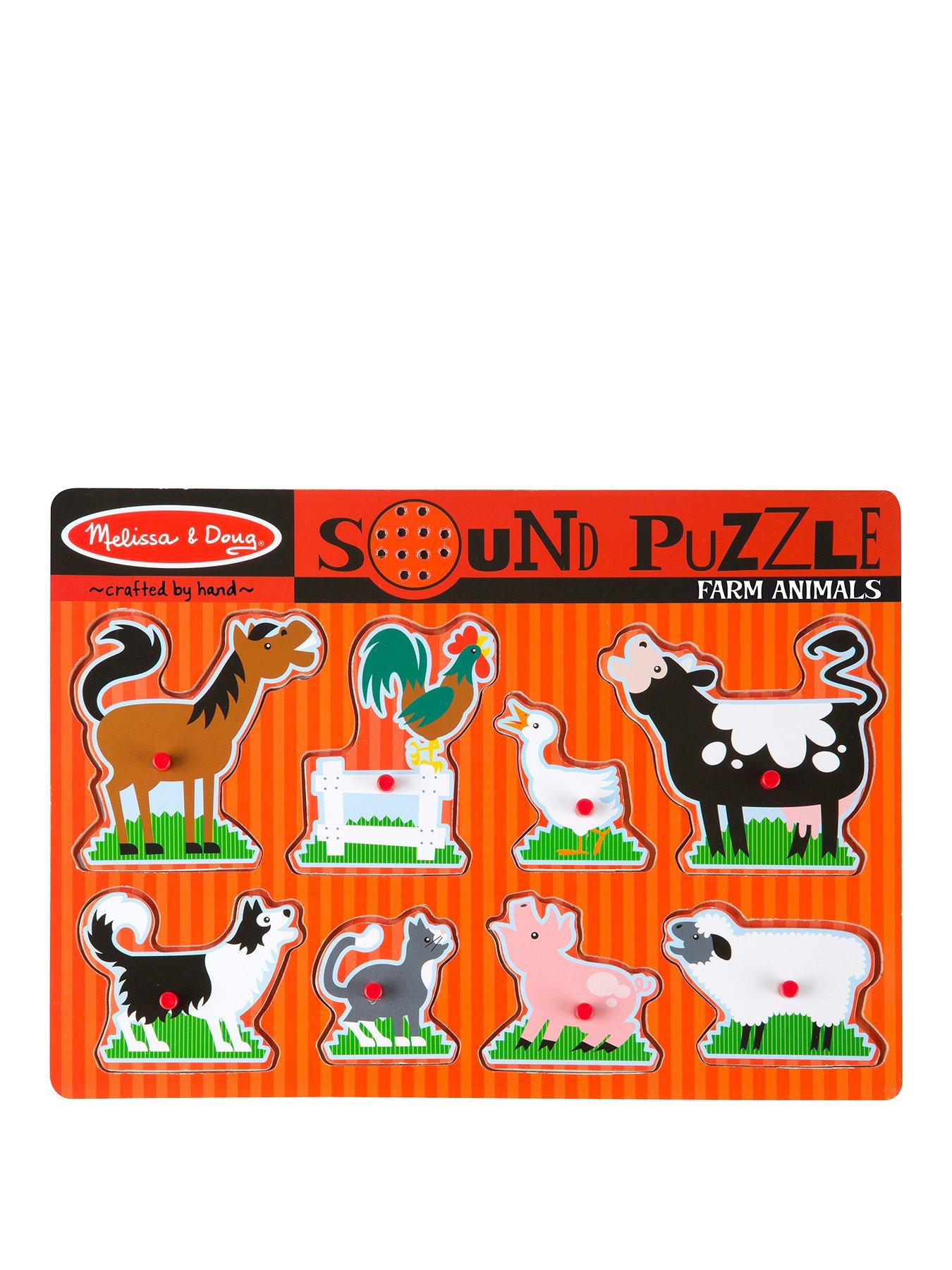 Melissa and doug sound puzzle sales farm animals