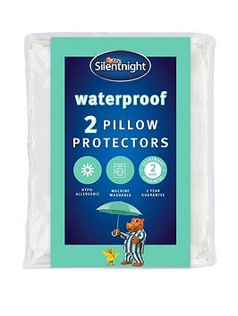 Product photograph of Silentnight Pair Of Quilted Waterproof Pillow Protectors from very.co.uk