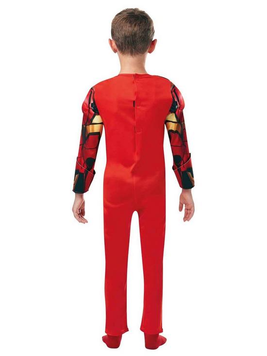 stillFront image of the-avengers-deluxe-iron-man-padded-muscle-suitnbsp9-10-years