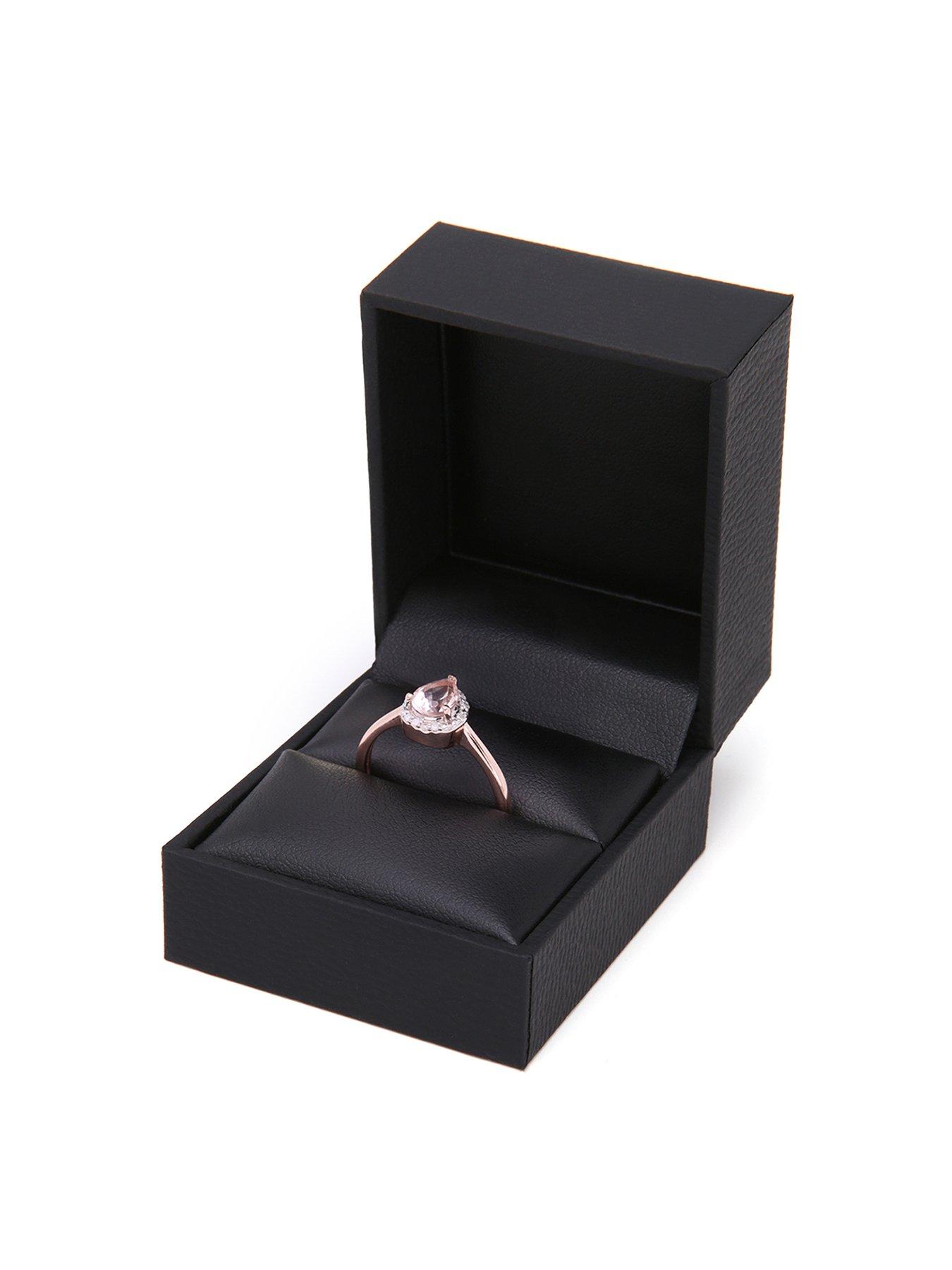 Love GEM 9ct Rose Gold Morganite And Diamond Ring | Very.co.uk