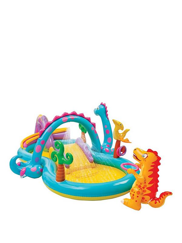Intex Dinoland Play Centre Kids Paddling Pool Outdoor Play With Water Inflatable 