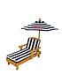  image of kidkraft-outdoor-chaise-lounger-with-umbrella