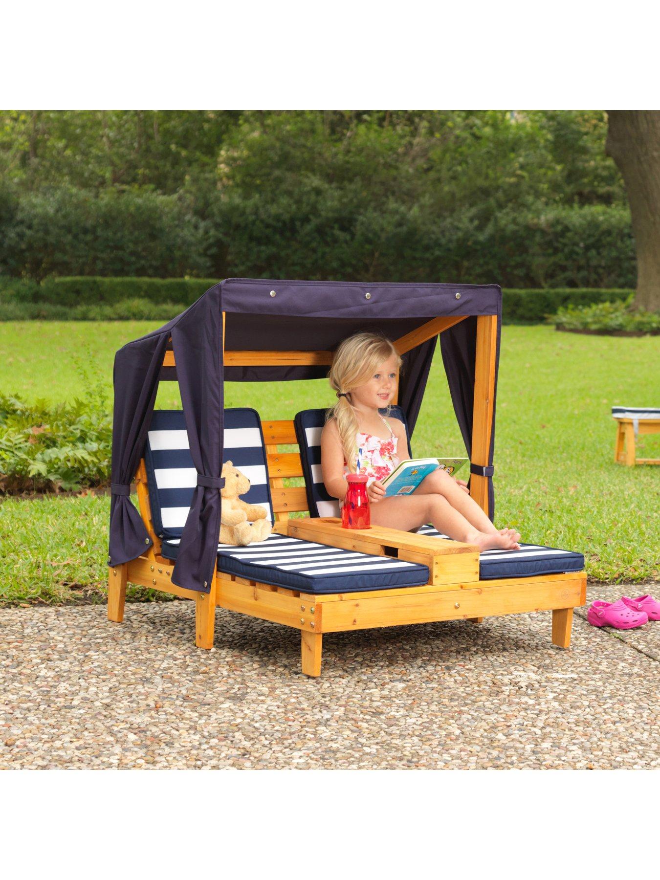 Kidkraft Double Chaise Lounger with Cupholder Very