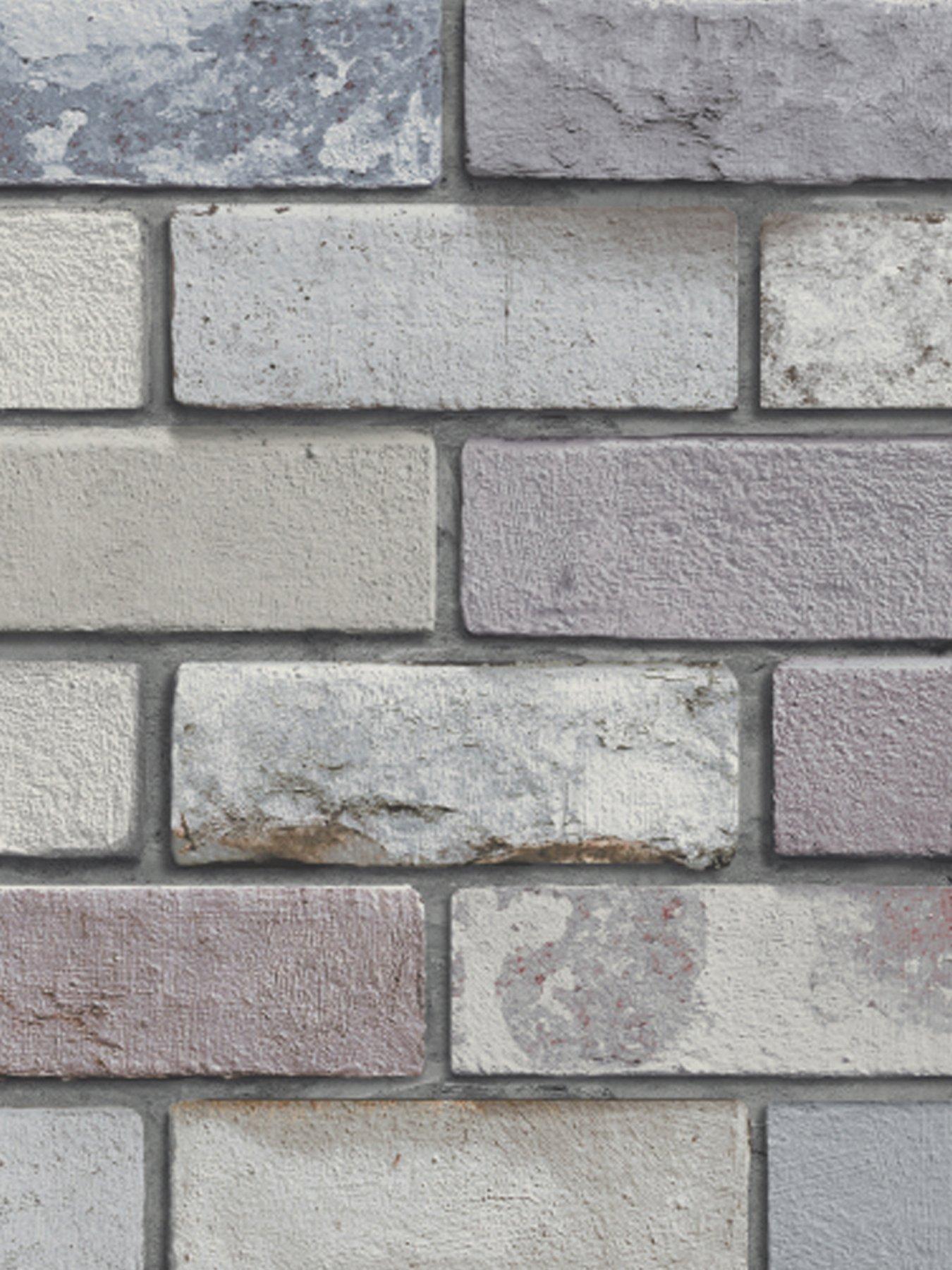 Product photograph of Arthouse Industrial Brick Wallpaper from very.co.uk