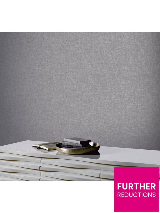 stillFront image of arthouse-linen-texture-wallpaper-mid-grey