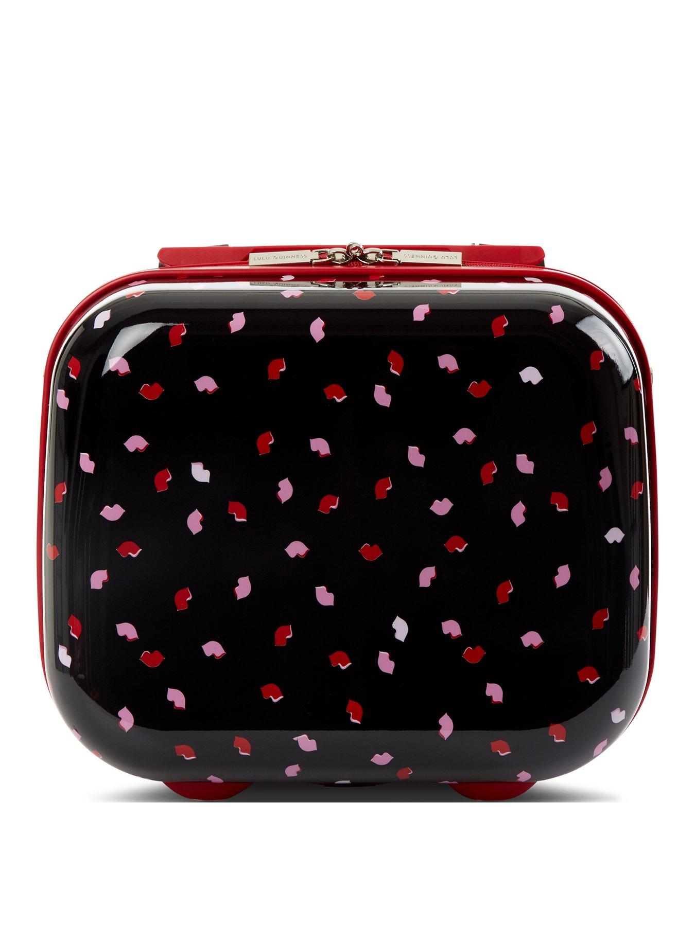 lulu guinness red vanity case