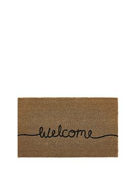 Product photograph of My Mat Welcome Coir Doormat from very.co.uk
