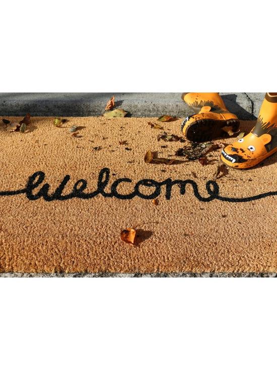 back image of welcome-coir-doormat