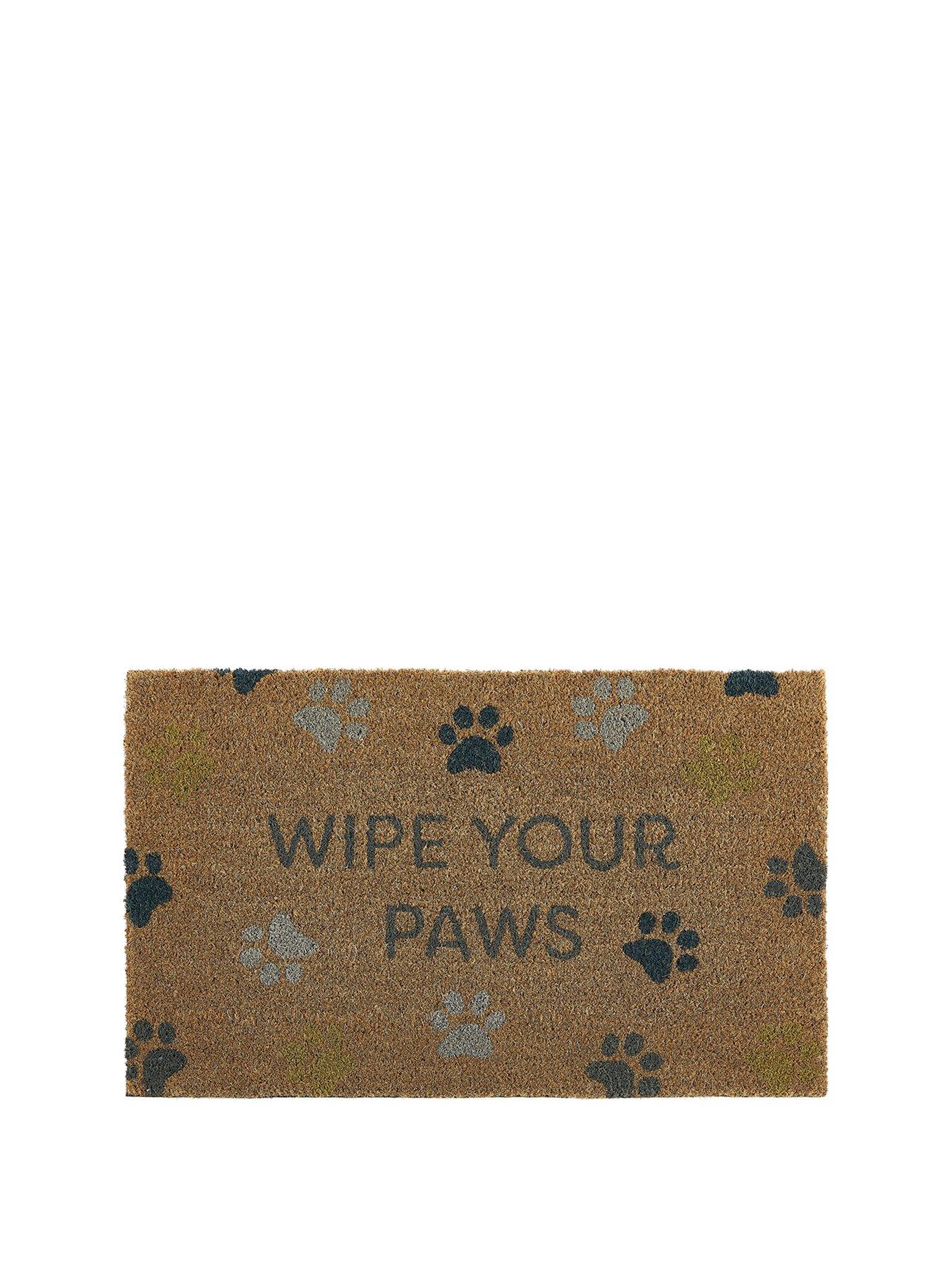 Product photograph of My Mat Wipe Your Paws Coir Doormat from very.co.uk