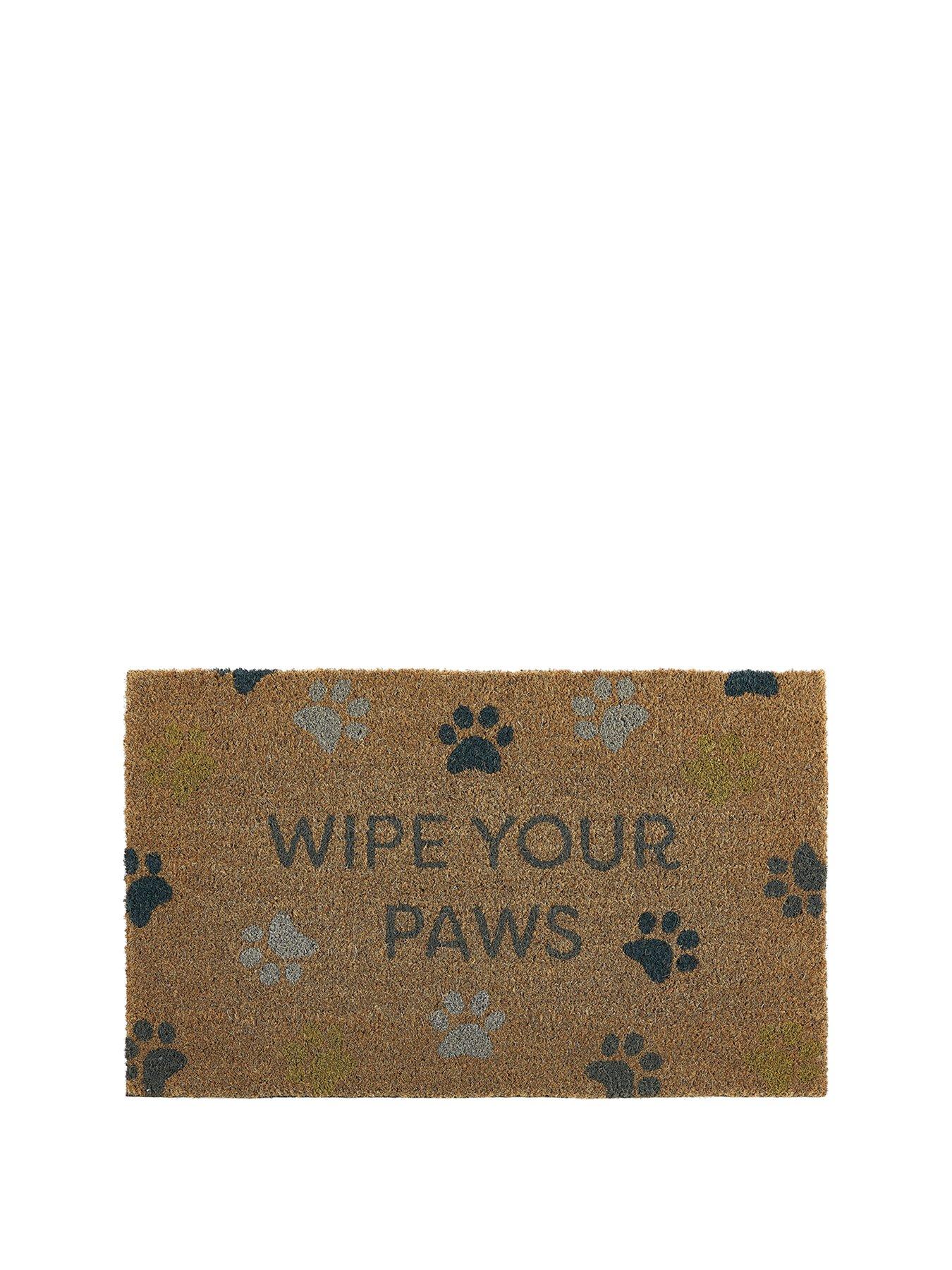 Very Home Wipe Your Paws Coir Doormat - Natural
