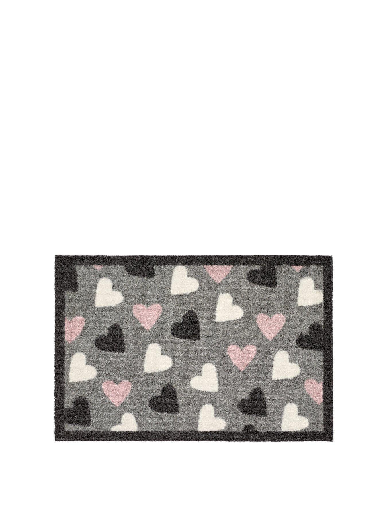 Product photograph of My Mat Heart Indoor Doormat from very.co.uk