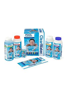 Product photograph of Clearwater Pool Chemical Starter Kit from very.co.uk