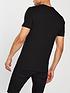  image of river-island-black-short-sleeve-muscle-fit-crew-neck-t-shirt