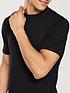  image of river-island-black-short-sleeve-muscle-fit-crew-neck-t-shirt