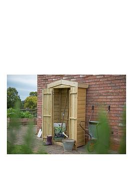 Product photograph of Forest Shiplap Apex Tall 3 7 X 1 8-ft Garden Store - Pressure Treated from very.co.uk