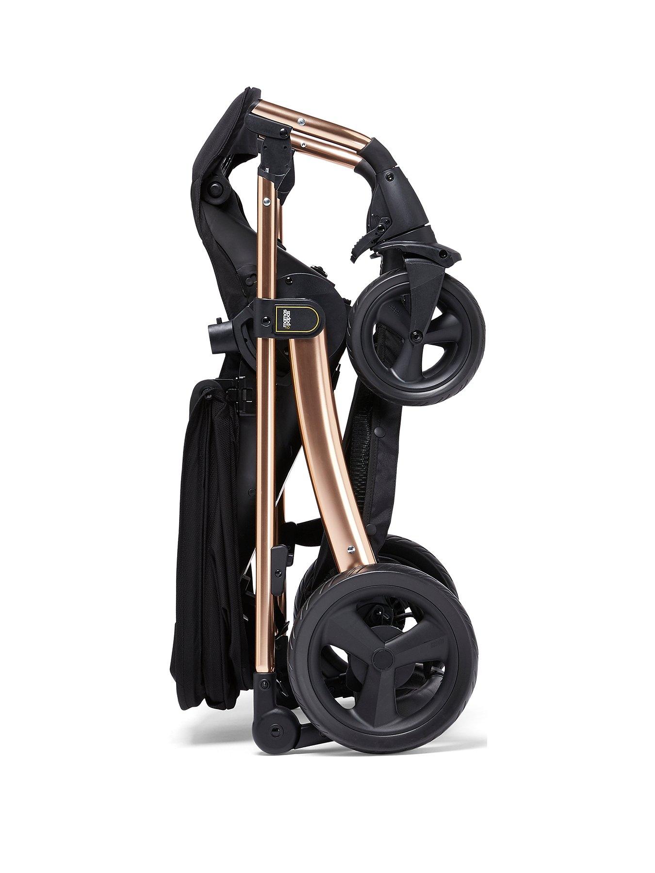 mamas and papas black and gold pram