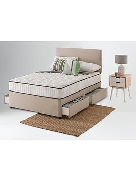 Product photograph of Layezee Addison 800 Pocket Sprung Divan Bed With Storage Options from very.co.uk
