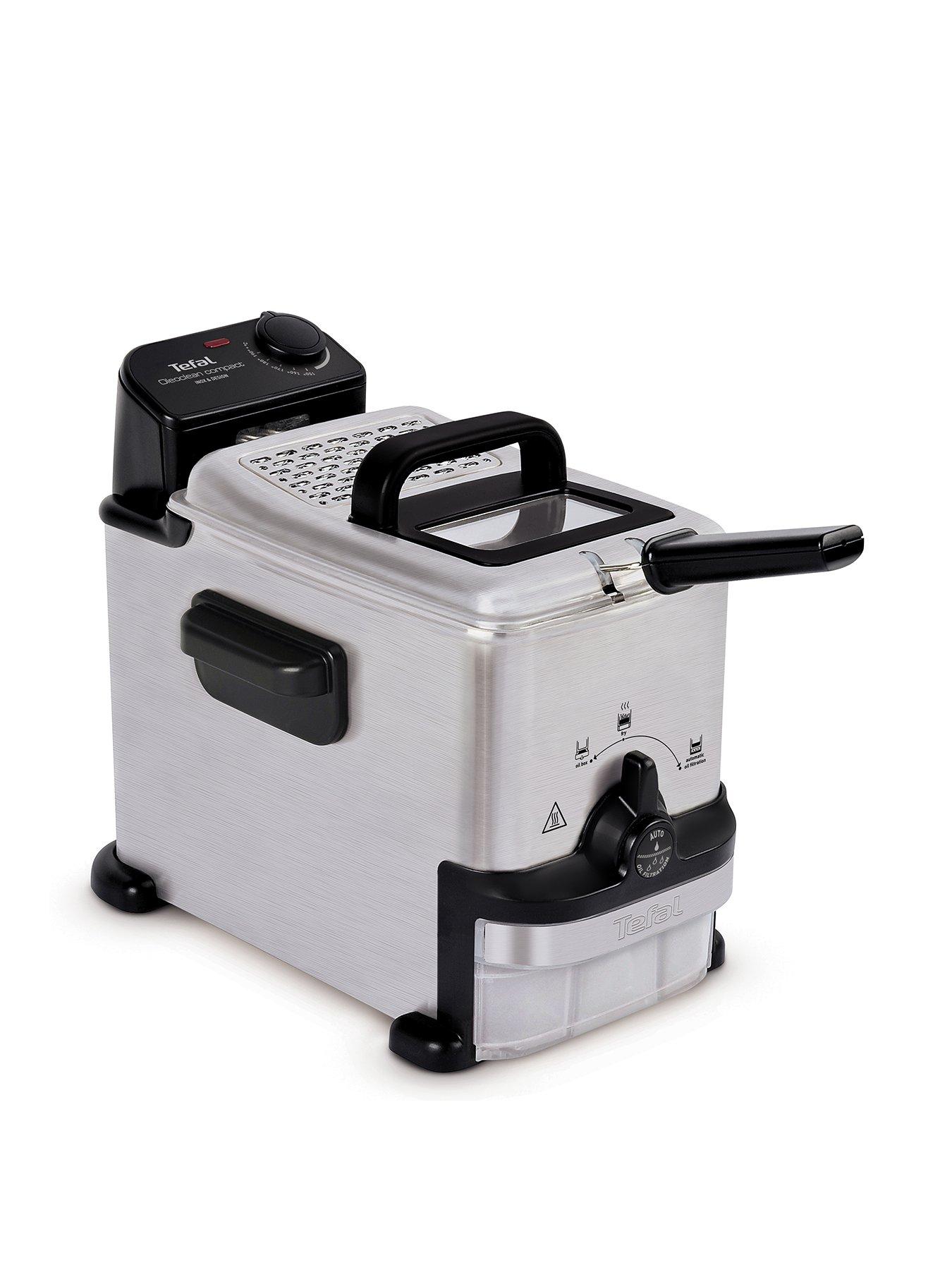 undefined Oleoclean Compact 2L Semi-professional Deep Fryer, Stainless Steel, FR701640