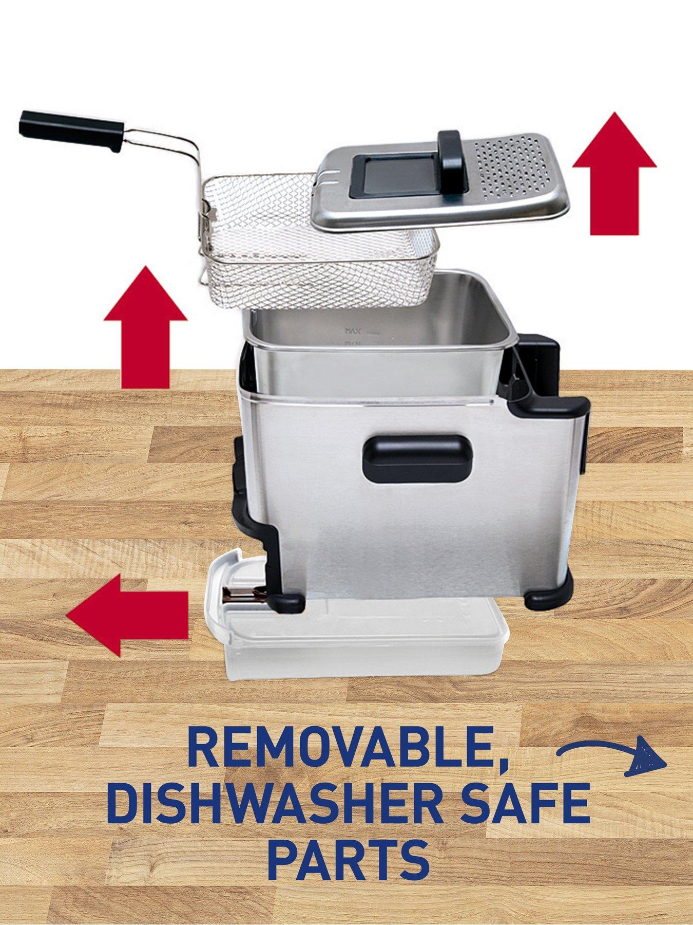 Image 6 of 7 of Tefal Oleoclean Compact 2L Semi-professional Deep Fryer, Stainless Steel, FR701640