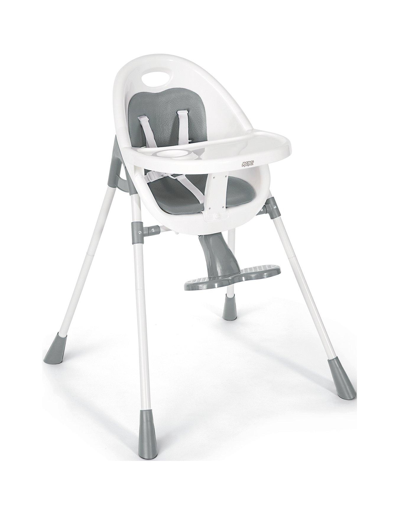 Mamas & Papas Bop Contemporary Highchair and Junior Seat - Grey
