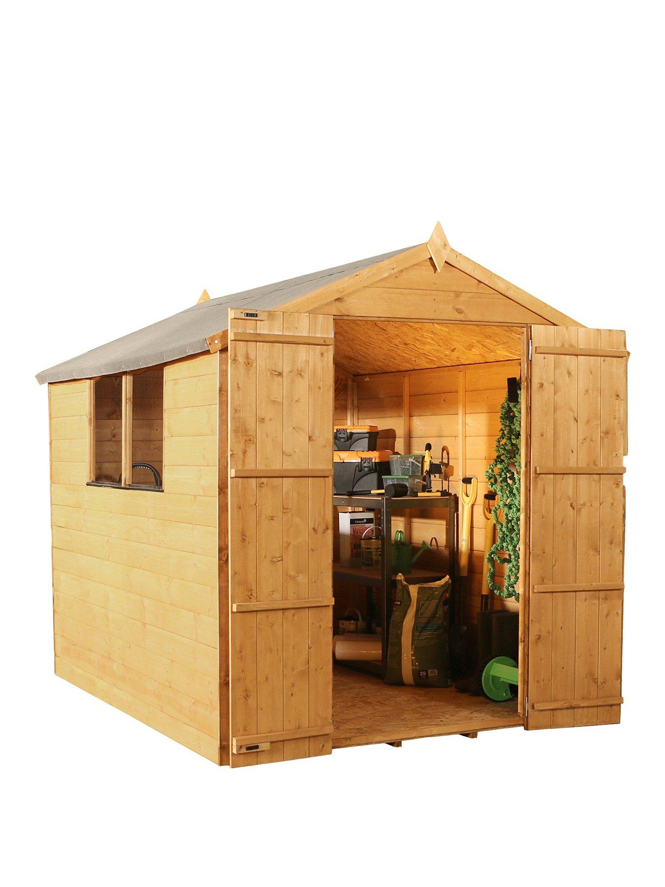 Mercia 8 X 6ft Premium Shiplap Apex Shed With Window Very Co Uk