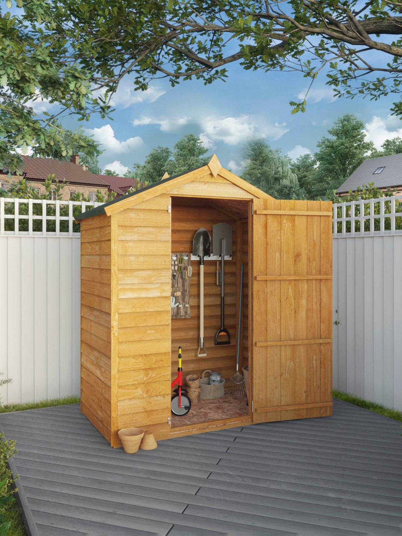 Product photograph of Mercia 5 X 3ft Great Value Windowless Overlap Reverse Apex Starter Shed - Fsc Reg Certified from very.co.uk