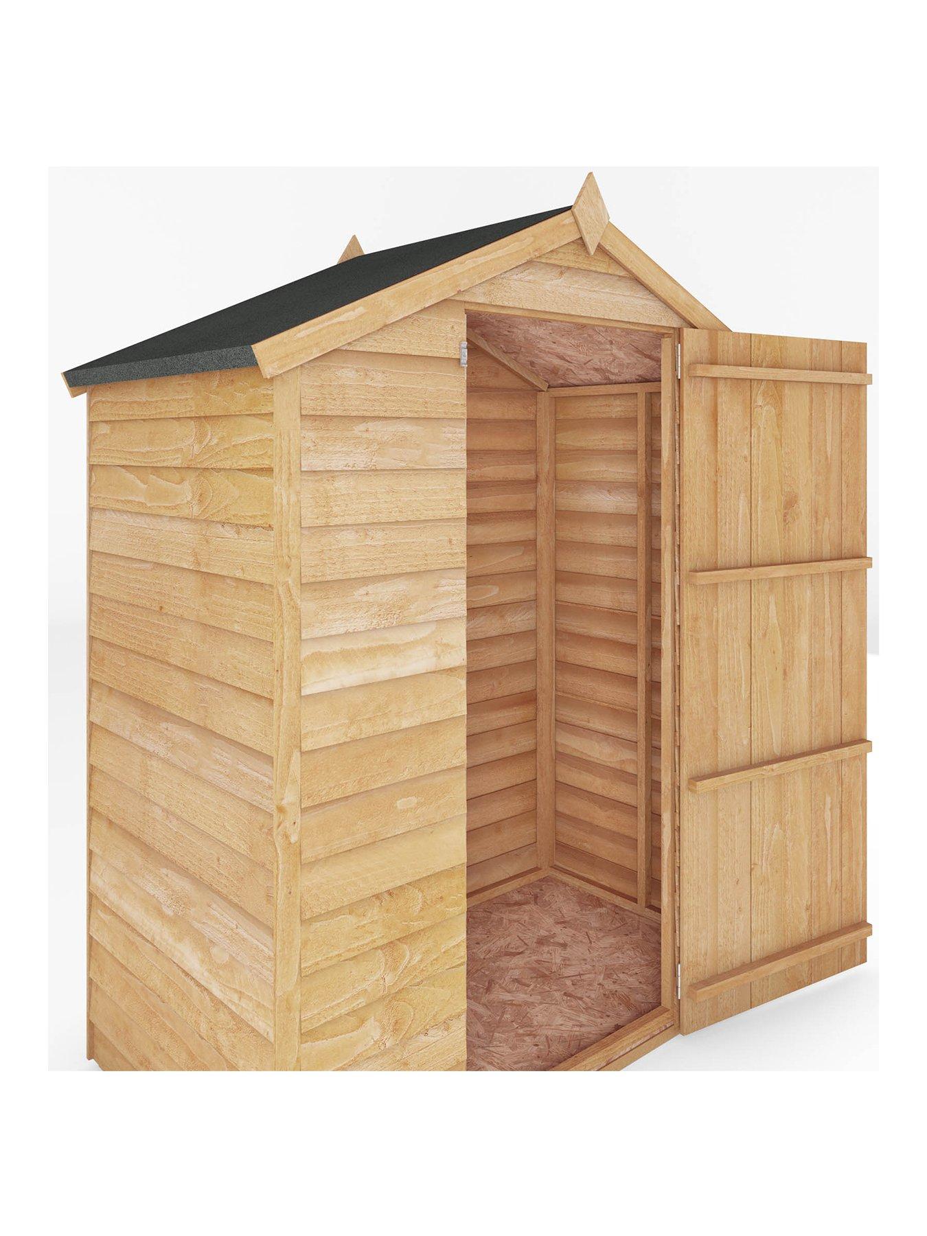 Image 3 of 7 of MERCIA 5 x 3ft Great Value Windowless Overlap Reverse Apex&nbsp;Starter Shed&nbsp;- FSC&reg; Certified