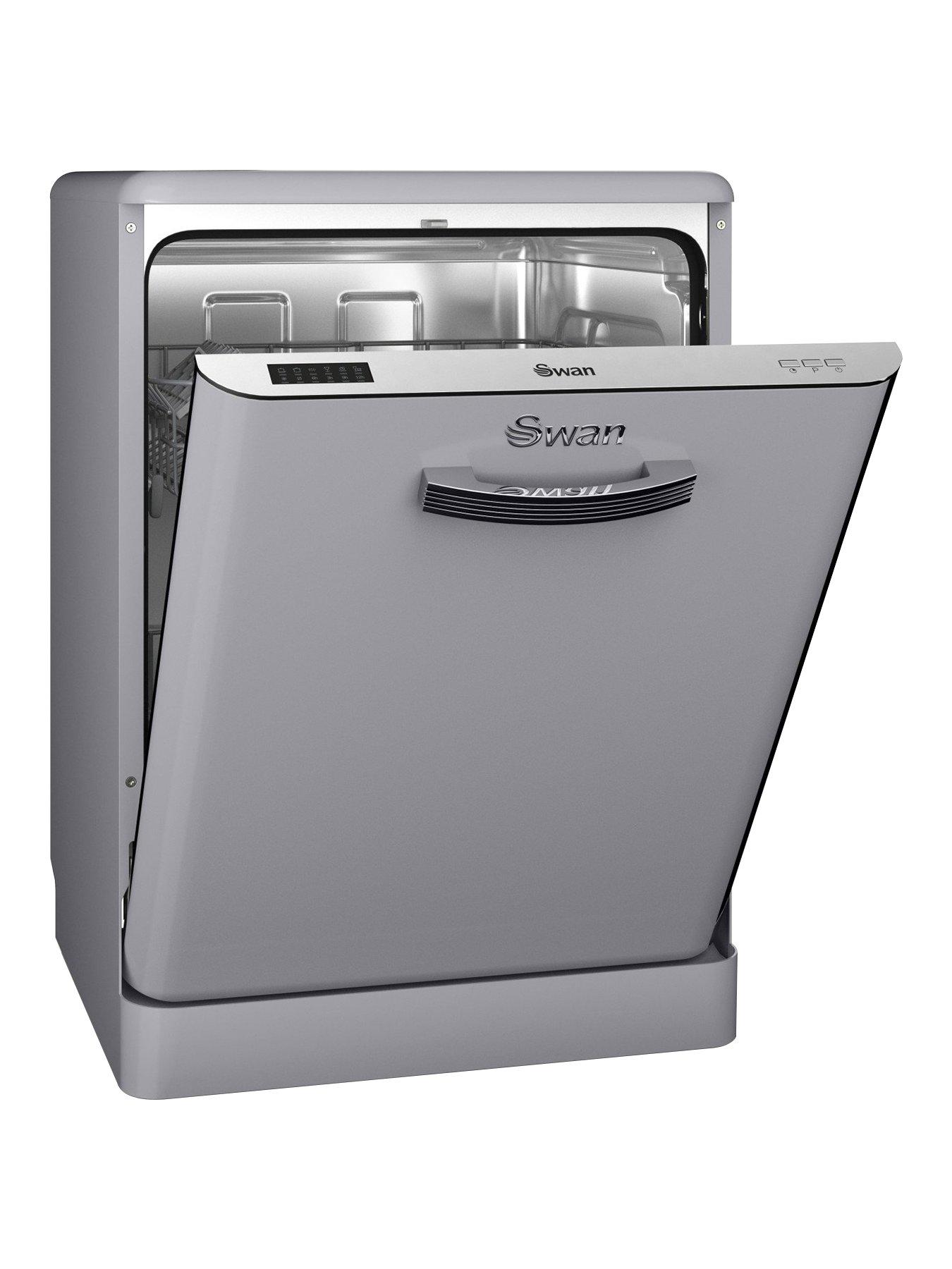 Swan Sdw7040Grn 12-Place Retro Dishwasher