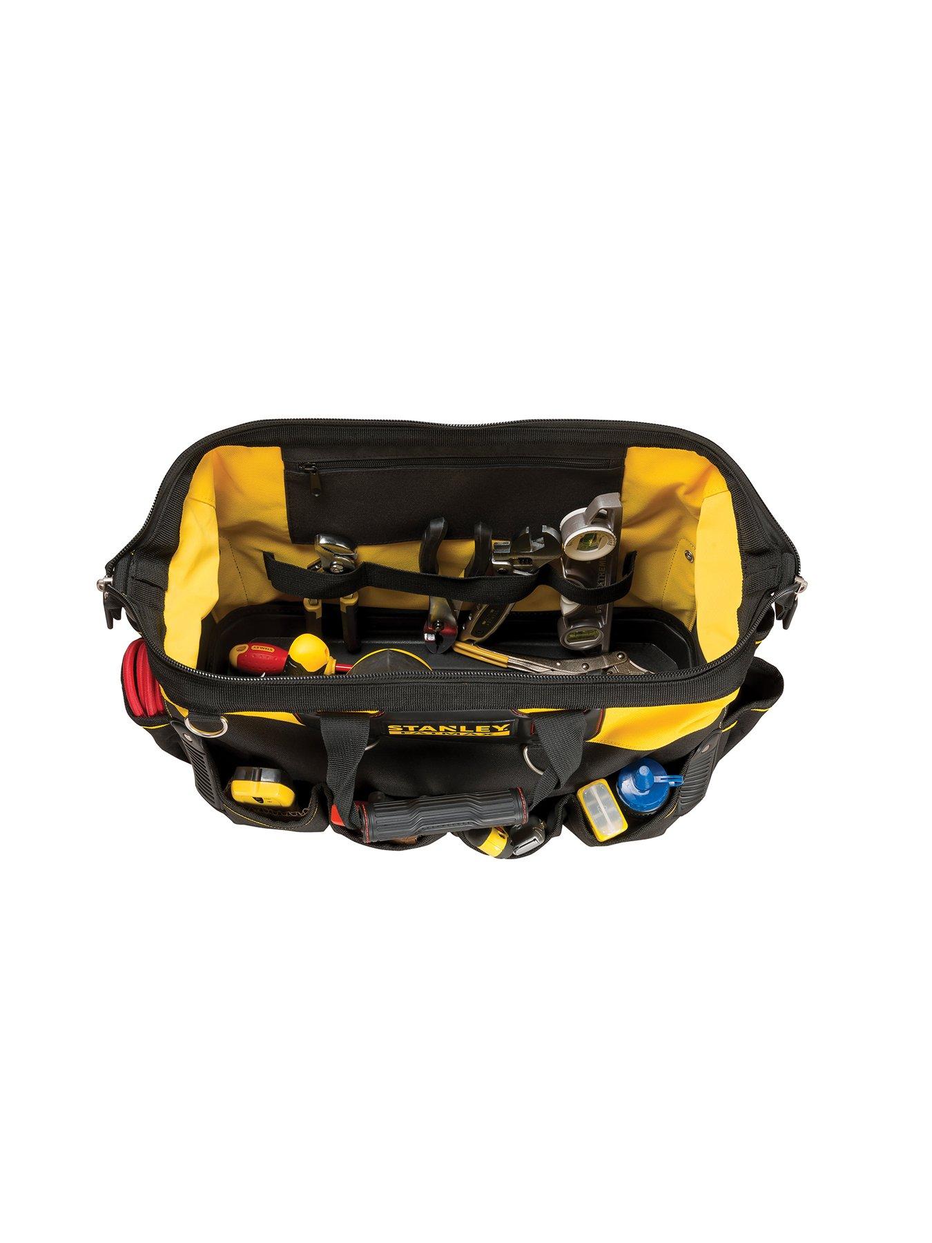 Stanley 518150M FatMax 18-inch Tool Bag, Black & Yellow